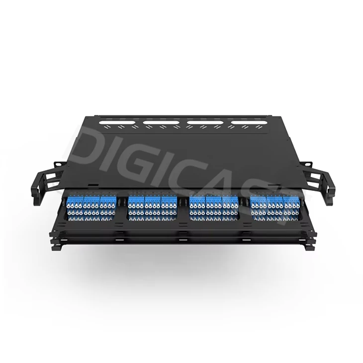 144-Nwayo High-Density MPO 1U Fibre Optique Patch Panel