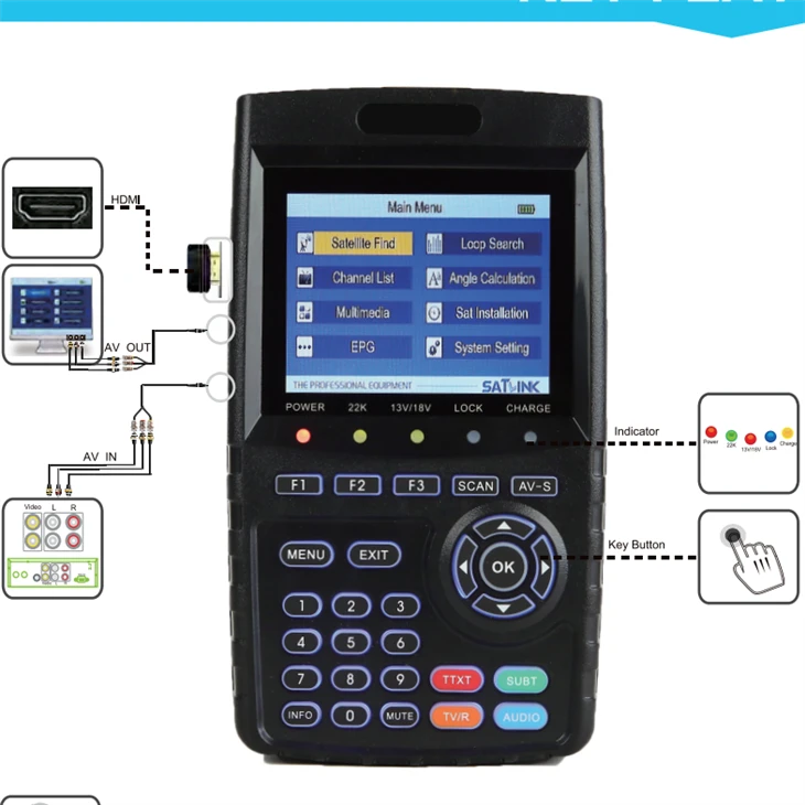 SATLINK WS-6916 Digital Satellite Finder